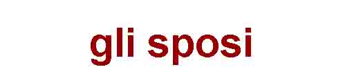 gli sposi